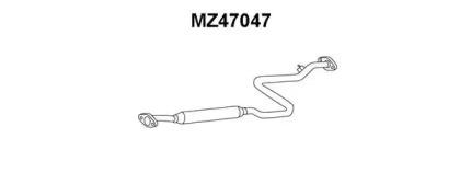 Veneporte MZ47047 Muffler assy front