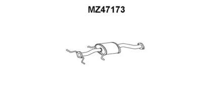 Veneporte MZ47173 Muffler assy front