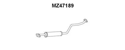 Veneporte MZ47189 Muffler assy front Veneporte MZ47189 Muffler assy front