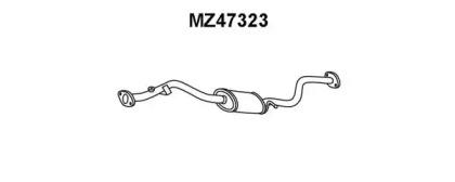 Veneporte MZ47323 Muffler assy front Veneporte MZ47323 Muffler assy front