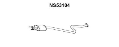 Veneporte NS53104 Muffler assy front Veneporte NS53104 Muffler assy front