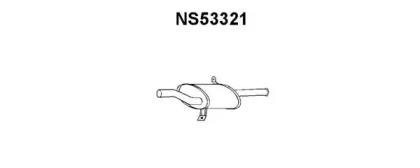 Veneporte NS53321 Глушник вихлопних газів кінцевий Veneporte NS53321 Глушник вихлопних газів кінцевий
