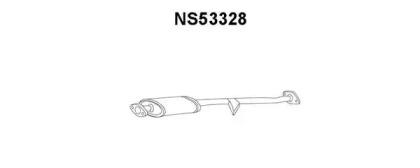 Veneporte NS53328 Muffler assy front Veneporte NS53328 Muffler assy front