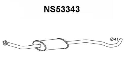 Veneporte NS53343 Muffler assy front