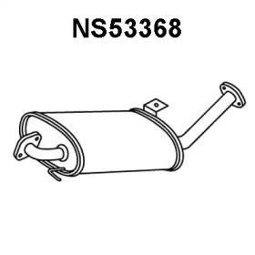 Veneporte NS53368 Muffler assy front