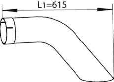 Dinex 54667 Exhaust pipe Dinex 54667 Exhaust pipe