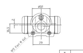 Motaquip VWC818 Цилиндр тормозной рабочий