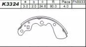 Asimco K3324 Brake pads Asimco K3324 Brake pads