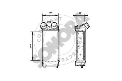 Somora 051445D Радіатор інтеркулера Somora 051445D Радіатор інтеркулера