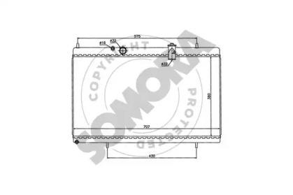 Somora 052340H Радіатор
