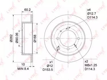 Lynxauto BN-1048 Brake disc Lynxauto BN-1048 Brake disc