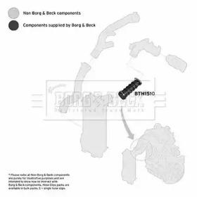 Borg & Beck BTH1510 Патрубок інтеркулера