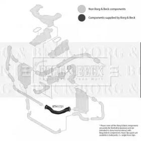 Borg & Beck BTH1721 Патрубок інтеркулера Borg & Beck BTH1721 Патрубок інтеркулера