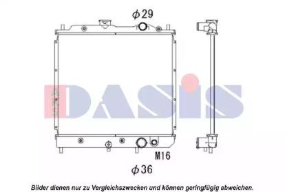 AKS Dasis 141300N Радіатор охолодження двигуна