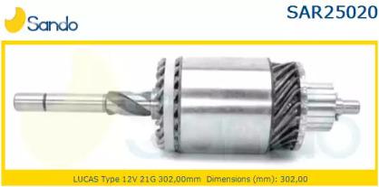 Sando SAR25020.9 Стартера якорь Sando SAR25020.9 Стартера якорь