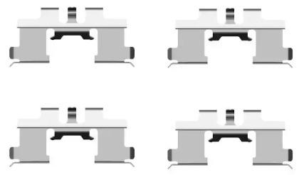 Pagid K0168 Spring set disc brake