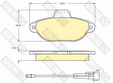 Girling 6111153 Brake pads Girling 6111153 Brake pads