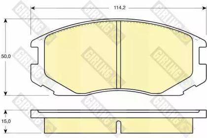 Girling 6130469 Колодки тормозные Girling 6130469 Колодки тормозные