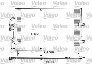 Valeo 816852 Конденсер Valeo 816852 Конденсер