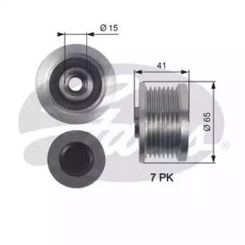 Gates OAP7125 Шкив генератора Gates OAP7125 Шкив генератора