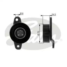 Gates T36036 Ролик натяжний ременя поліклинового Gates T36036 Ролик натяжний ременя поліклинового