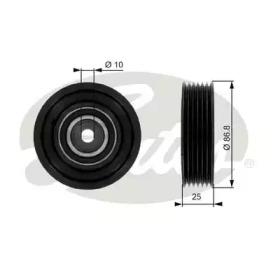 Gates T36045 Ролик натяжний ременя поліклинового Gates T36045 Ролик натяжний ременя поліклинового