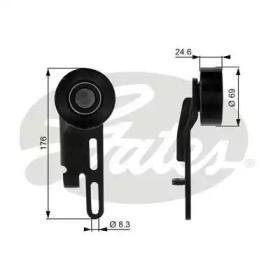 Gates T36071 Ролик натяжной Gates T36071 Ролик натяжной