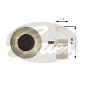 Gates T36374 Ролик натяжний ременя поліклинового Gates T36374 Ролик натяжний ременя поліклинового