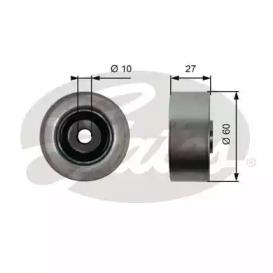 Gates T36392 Ролик натяжний ременя поліклинового