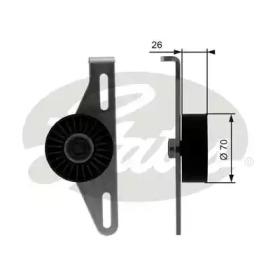 Gates T38484 Ролик натяжний ременя поліклинового Gates T38484 Ролик натяжний ременя поліклинового