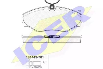 Icer 181449-701 Brake pads