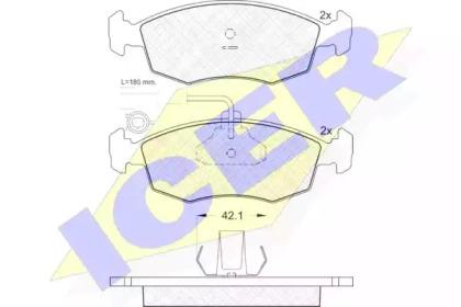 Icer 181518 Brake pads
