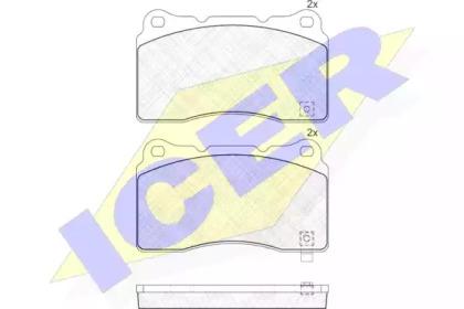 Icer 181585 Колодки гальмівні Icer 181585 Колодки гальмівні