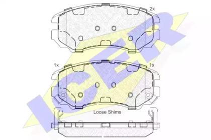 Icer 181644 Колодки гальмівні