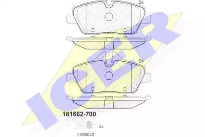 Icer 181662-700 Brake pads