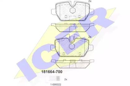 Icer 181664-700 Brake pads