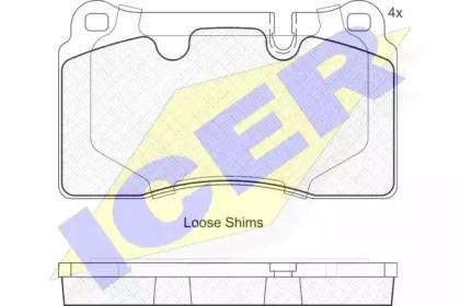 Icer 181788 Колодки гальмівні Icer 181788 Колодки гальмівні