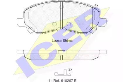 Icer 181806 Brake pads Icer 181806 Brake pads