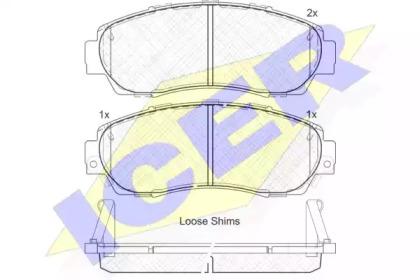 Icer 181811 Колодки гальмівні Icer 181811 Колодки гальмівні