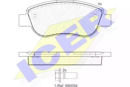 Icer 181883 Колодки гальмівні