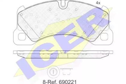 Icer 181921 Brake pads