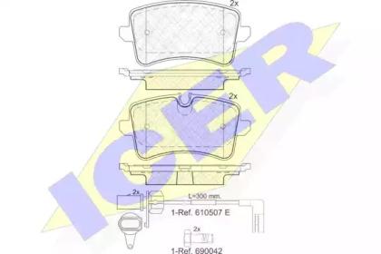 Icer 181986 Колодки гальмівні Icer 181986 Колодки гальмівні