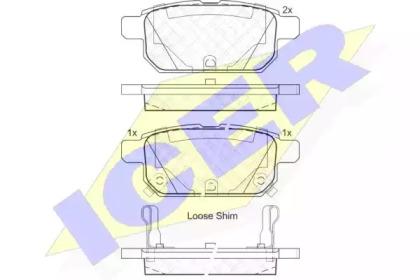 Icer 182017 Колодки гальмівні