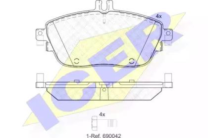 Icer 182061 Колодки гальмівні