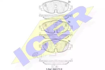Icer 182111 Brake pads Icer 182111 Brake pads