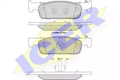 Icer 182115-203 Колодки гальмівні Icer 182115-203 Колодки гальмівні
