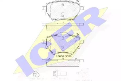 Icer 182162 Brake pads Icer 182162 Brake pads