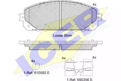 Icer 182177 Колодки гальмівні Icer 182177 Колодки гальмівні