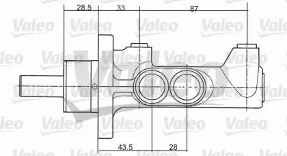Valeo 402066 Cylinder brake master