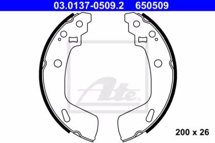 Ate 03.0137-0509.2 Brake pads